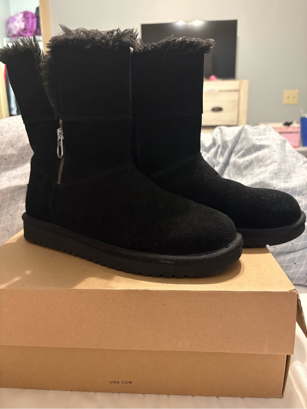 Koolaburra by UGG Black Suede Short Boot